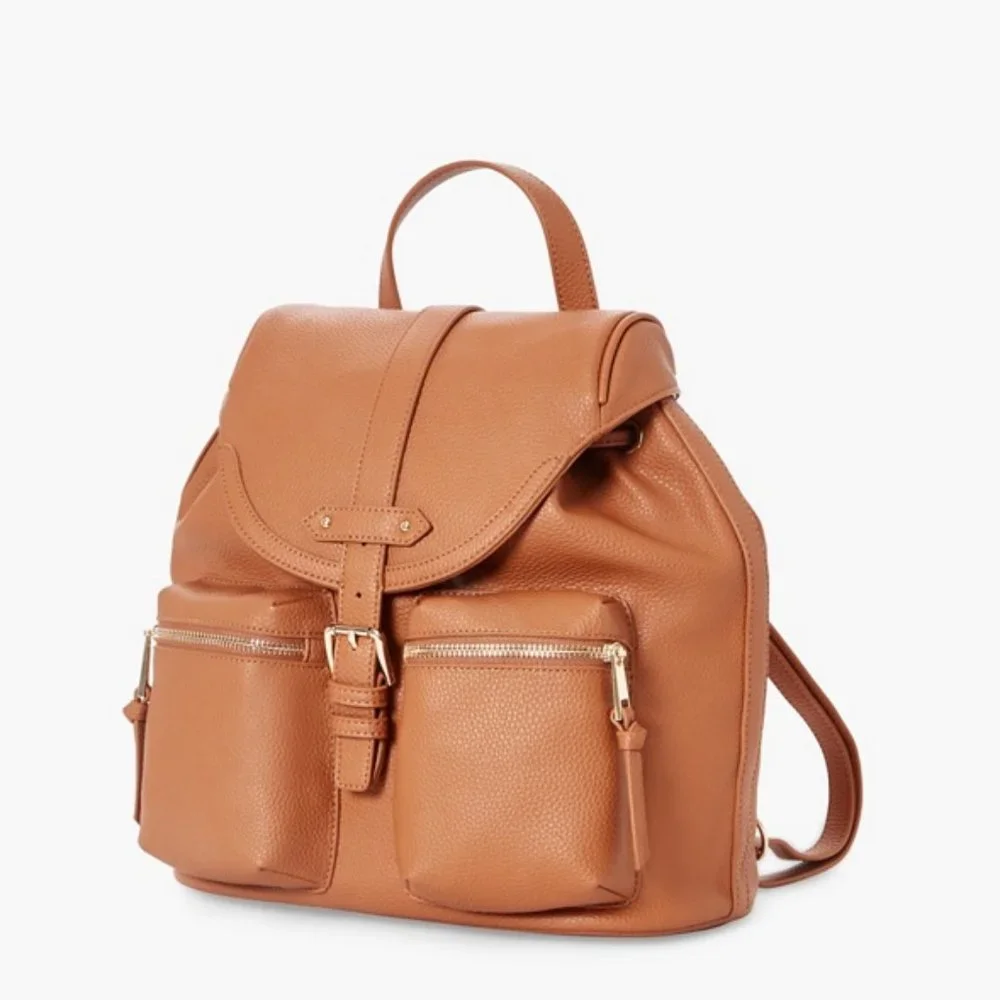 NWT JUSTFAB UTILITY BACKPACK (CASHEW)